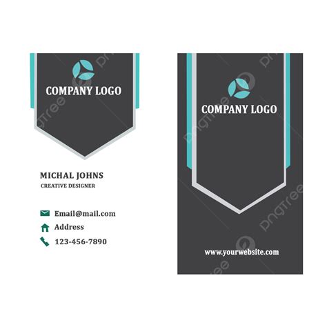Vertical Business Card Template 的图像结果