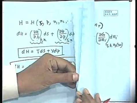 Thermodynamics of Multi Component System-I Video Lecture - Computer ...