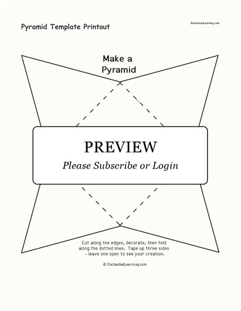 Image result for Pyramid Template Printable