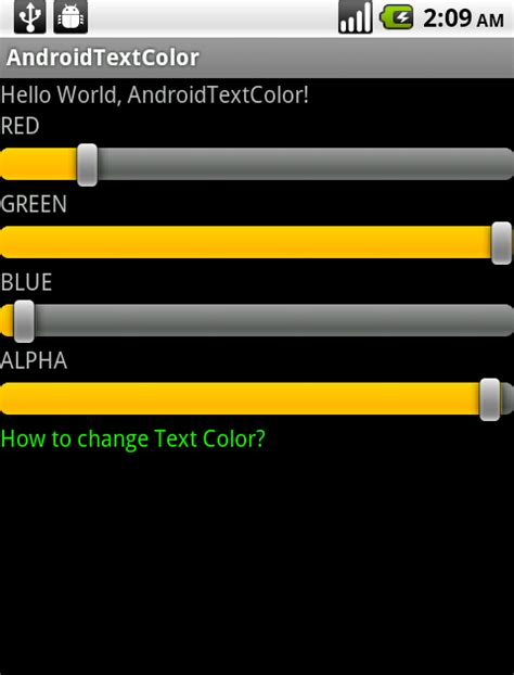 Image result for Change Text Color On Android