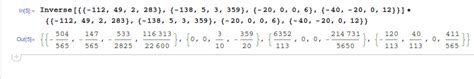 Image result for Mathematica Matrix