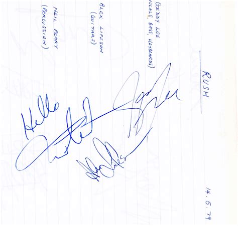 RUSH with three JSA Authenticated signatures – Sevyn