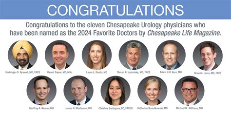 Congratulations to the Eleven Chesapeake Urology Physicians who have ...
