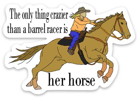 Crazy Barrel Horse by Jennifer Rathbun | Die cut stickers | Sticker ...