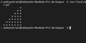 Image result for Natural Numbers Half Pyramid in Python Using While Loop