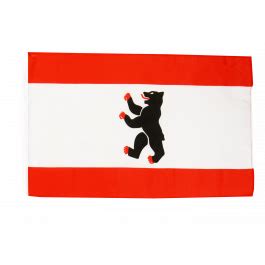 Drapeau Allemagne Berlin avec ourlet - flaggenfritze.de