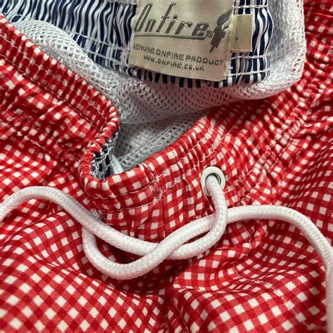 🐠 Mens Gingham Swimming Shorts 🐠 Great condition.... - Depop