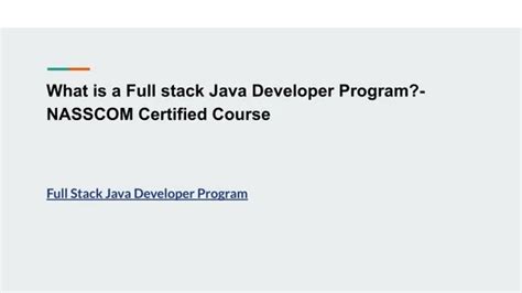 Image result for Java Full-Stack Course Pamphlet