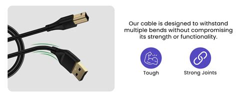 rts High Speed USB 2.0 Printer Cable A Male to B Male