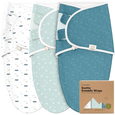 Amazon.com: 3-Pack Organic Baby Swaddle Sleep Sacks - Swaddles for ...