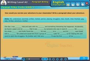Digital Language Lab Software Writing Activity Infographics - English ...