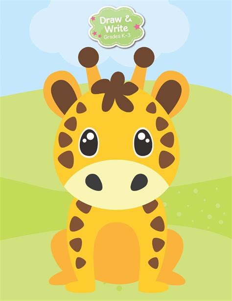 Buy Draw And Write Grades K-3: Cute Baby Giraffe Primary Story Journal ...