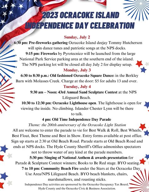 Independence Day activities on Ocracoke–updated | Ocracoke Observer