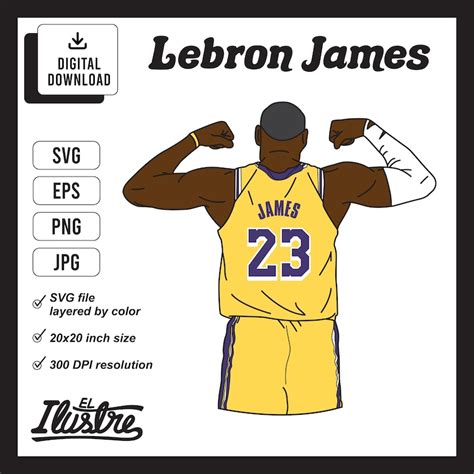Lebron James Clip Art - Etsy