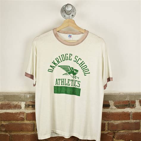 Vintage 80s Oakridge High School Athletics T-Shirt Height: 26 Width: 19 ...