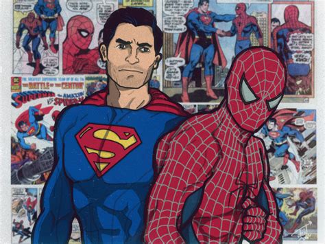 Superman Vs Spiderman Wallpaper