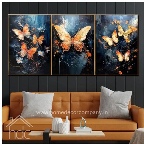 Hdc Modern Crystal Painting Set Painting of Ethereal Butterfly Wings C