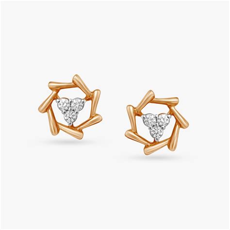Dainty Bling Diamond Stud Earrings
