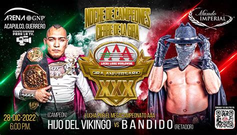 Mega Championship Match & More Added to AAA Noche de Campeones ...