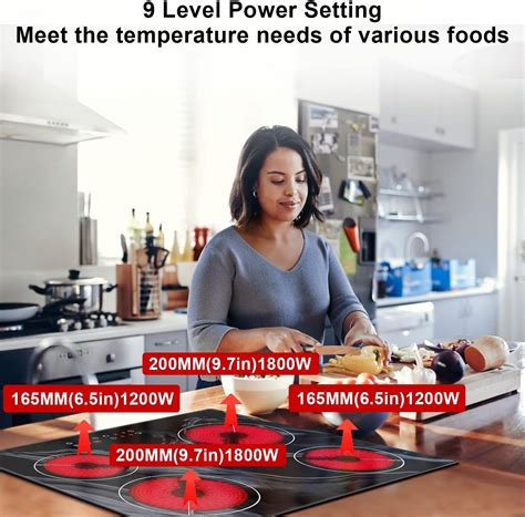 Buy Karinear Electric Cooktop 24 Inch, 4 Burners Built-in Electric ...