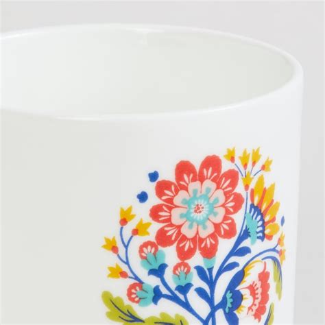 Buy Mandarin Bohemian Rhapsody Bone China Coffee Mug - 230ml - Set of 6 ...