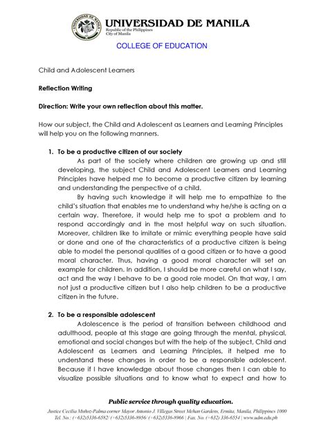 Image result for Student Writing Reflection