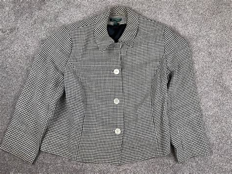Lauren Ralph Lauren Blazer Womens 20W 100% Linen Houn… - Gem