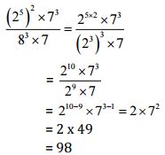 NCERT Solutions for Class 7 Maths - Exponents and Powers- 1