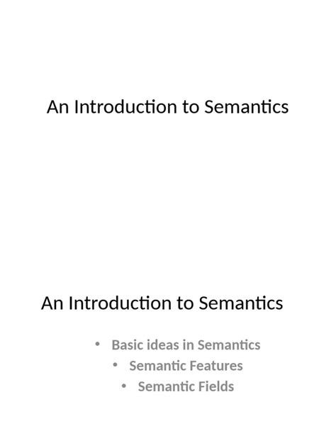 Image result for Semantics Introduction