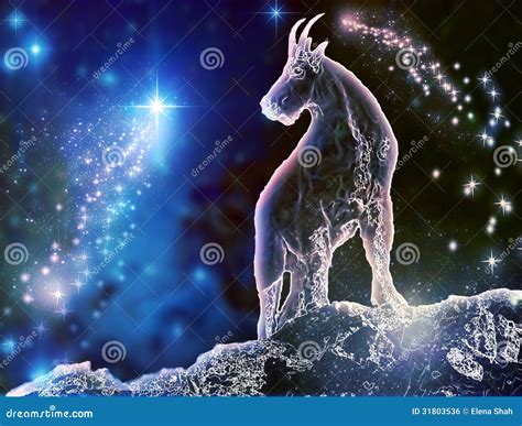 Capricorn Sea-Goat stock illustration. Illustration of astrology - 31803536