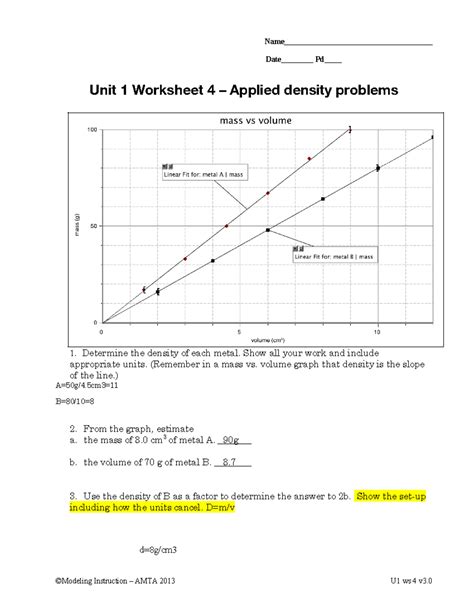Gabriel Marin - 23 Density wks 4 - Name Date Pd Unit 1 Worksheet 4 ...