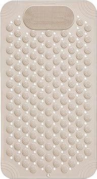 Buy RichAxis Rectangular Anti Skid Bath Mat With Foot Scrubber For Bath ...