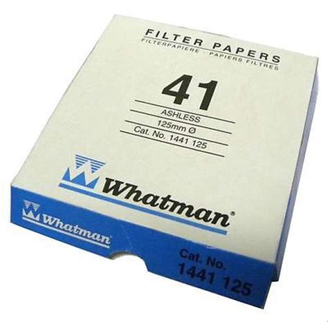 Whatman Grade 41 -Quantitative Filter Papers - 1441-110, 1441-125, Pore ...
