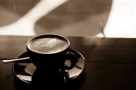 Free Images : black and white, drink, espresso, coffee cup, caffeine ...
