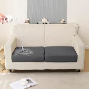 HOKIPO 100% Waterproof Stretchable Elastic 140gsm Sofa Cushion Seat ...