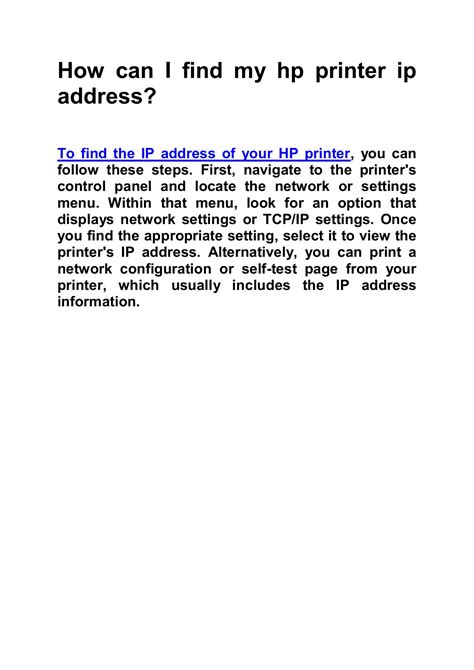 Image result for HP Printer IP