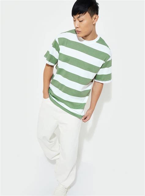 Buy URB_N Men Striped T-shirt Online at just Rs. 399.0 - 1000014215031 ...