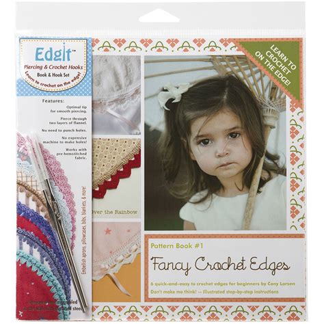 Ammees Babies EDGIT-E101 Edgit Piercing Crochet Hook and Book Set ...