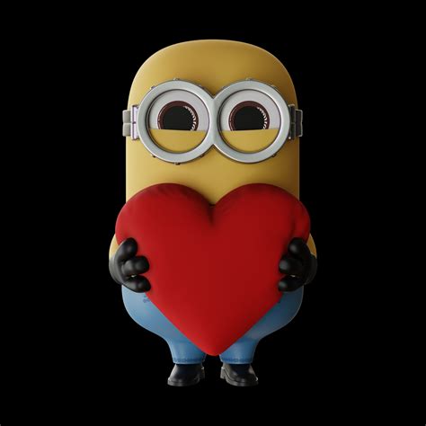Minion Holding A Heart