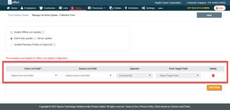Update List Items On Form Submission