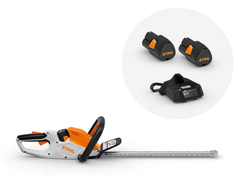HSA 40 cordless hedge trimmer in a set with 2 batteries & charger