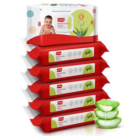 Buy LuvLap Paraben Free Baby Wipes with Aloe Vera, with Fliptop Lid (72 ...