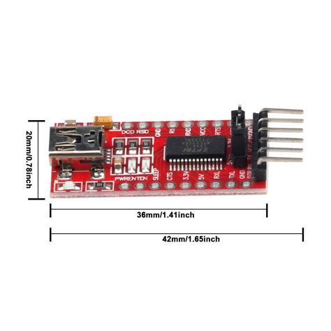 1/2/5/10 FT232RL USB to TTL Serial Converter Adapter | Ubuy India