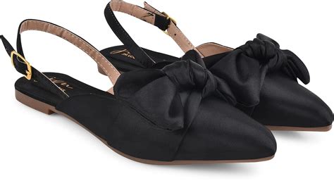 JM LOOKS Open Toe-Belly Flats For Womens & Girls JMGM-7-Black-36-X ...