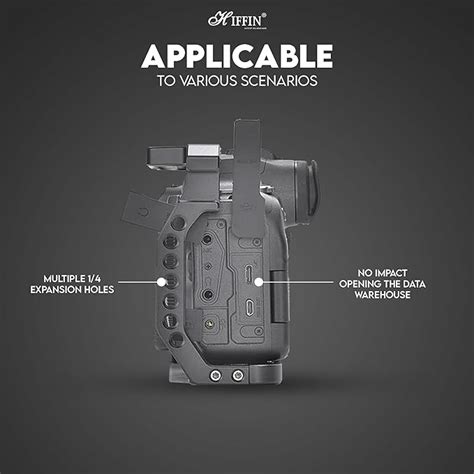 HIFFIN Camera Cage for Canon R5 R6 R6II R5C Mirrorless