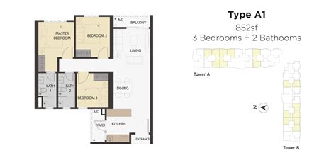 Aster-Hill-Floor-Plan-Type-A1 | New Property Projects in Kuala Lumpur ...