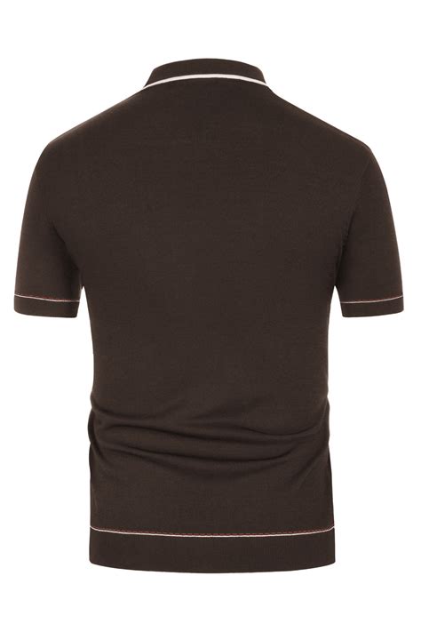 PJ PAUL JONES Men's Short Sleeve Knit Polo Shirts Vintage Golf Cardiga ...