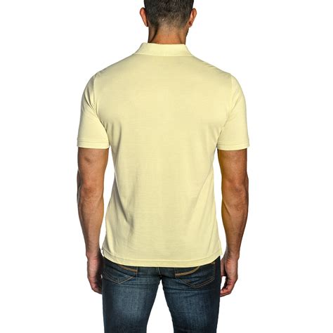 Grover Men's Knit Polo // Pastel Yellow (L) - Jared Lang Polos - Touch ...