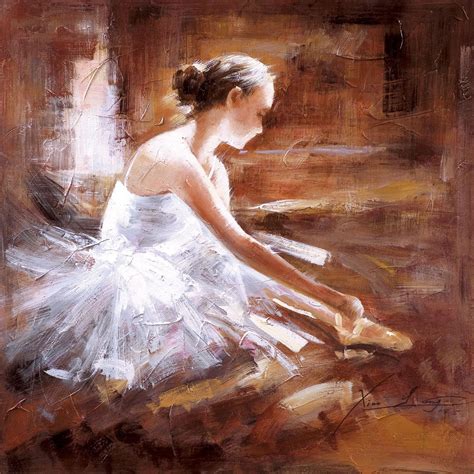 Pharmore Hand Painted Oil on Canvas Ballerina Print - WorldStores ...