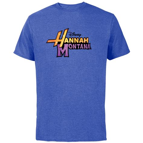 Disney Hannah Montana Logo - Short Sleeve Cotton T-Shirt for Adults ...